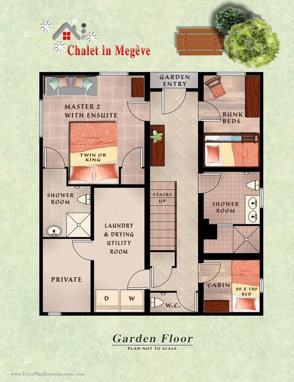Chalet In Megeve Ruang foto